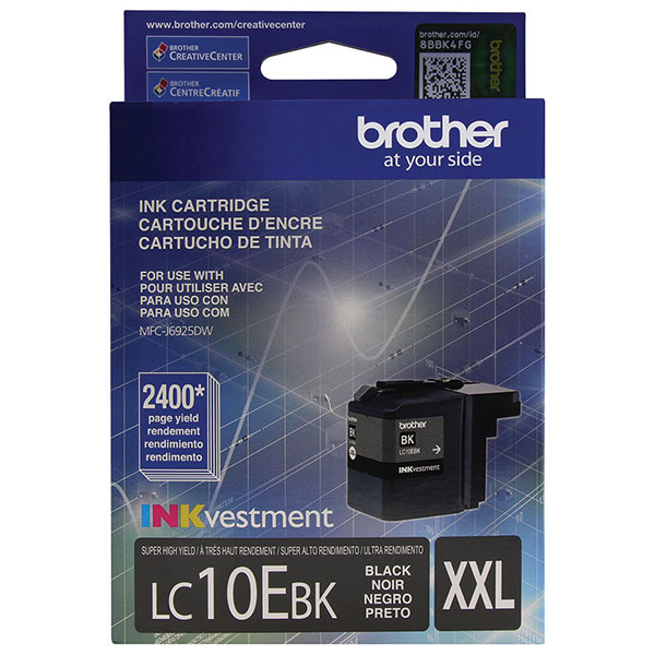 Brother LC-10EBk Black OEM Super High Yield Inkjet Cartridge