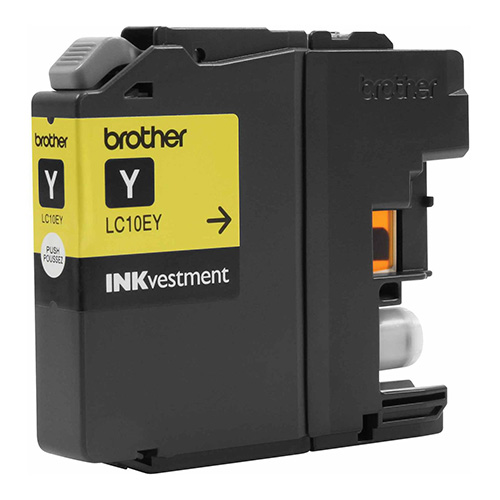 Premium Quality Yellow Inkjet Cartridge compatible with Brother LC-10EY