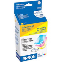 Epson T060520VP (Epson 60) cyan, magenta, yellow OEM Inkjet Cartridge (Value Pack)