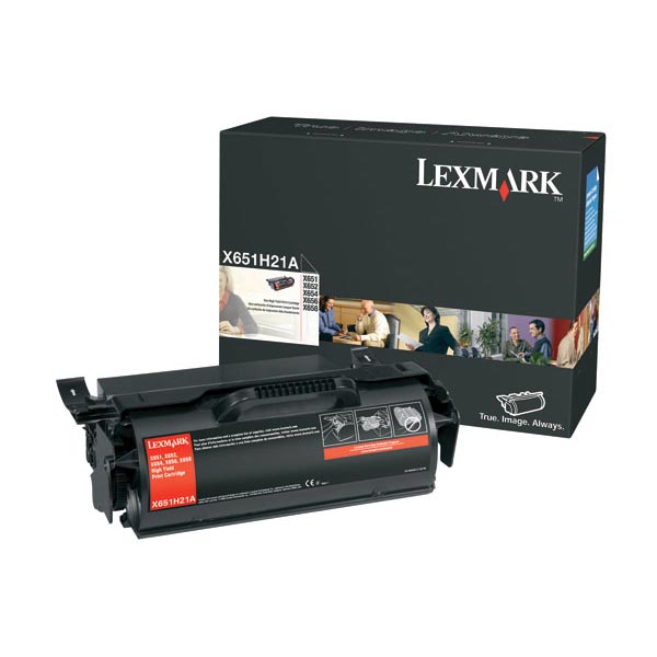 Lexmark X651A21A Black OEM Toner Printer Cartridge