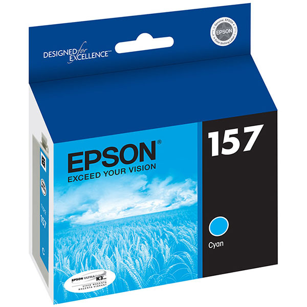 Epson T157220 (Epson 157) Photo Cyan OEM UltraChrome K3 Ink Cartridge