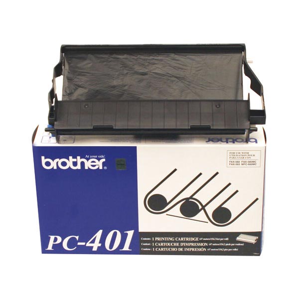 Brother PC-401 Black OEM Thermal Fax Cartridge