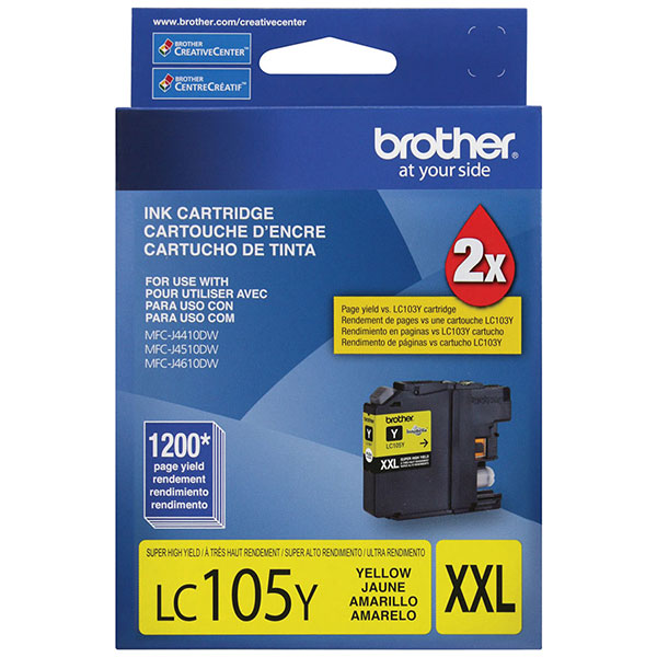 Brother LC-105Y Yellow OEM Ink Cartridge