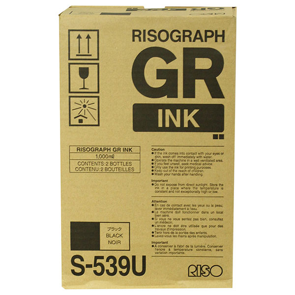 Risograph S-539 Black OEM Inkjet Cartridge
