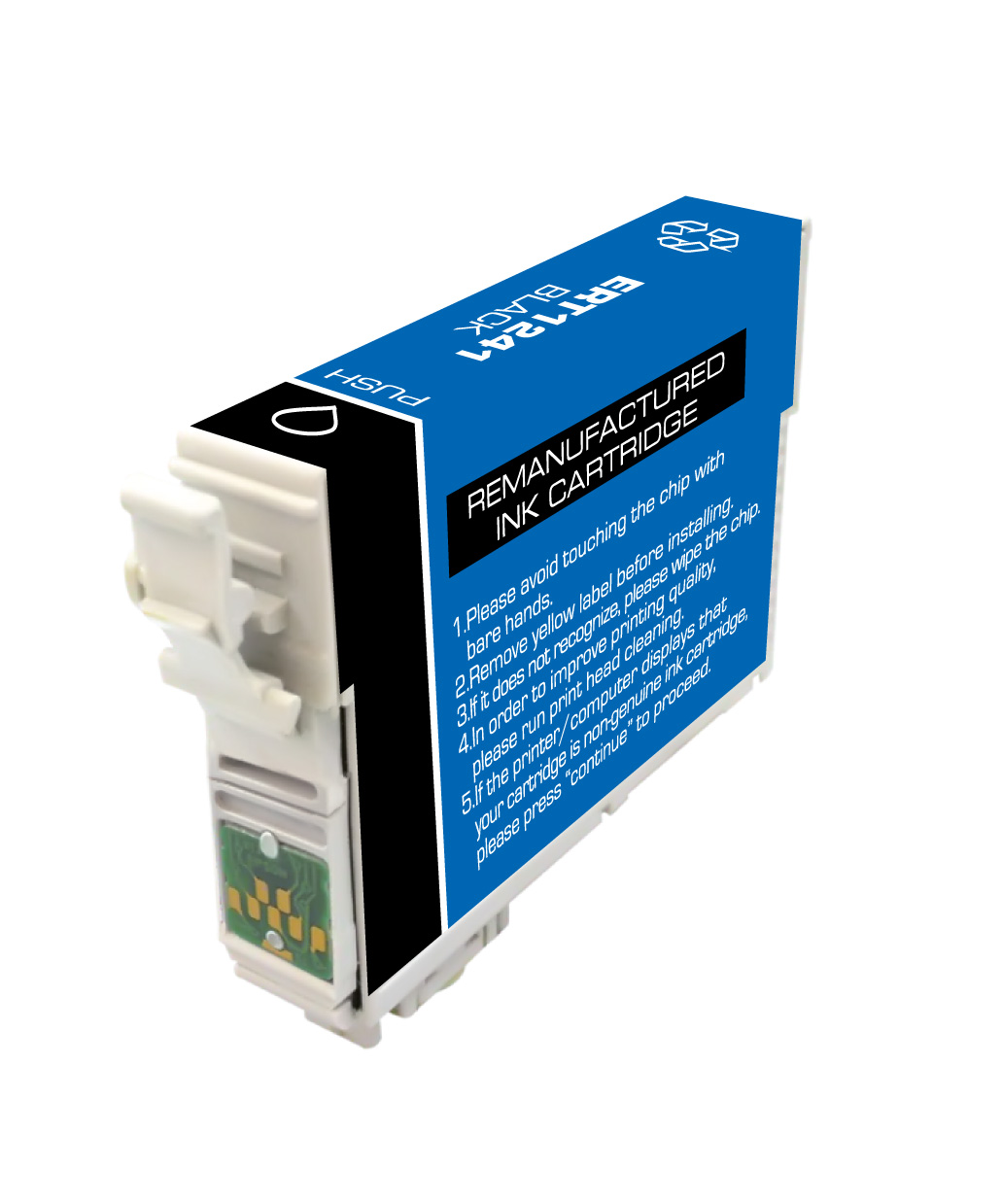 Premium Quality Black Inkjet Cartridge compatible with Epson T124120 (Epson 124)