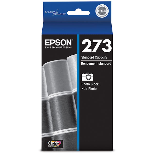 Epson T273120 (Epson 273) Photo Black OEM Inkjet Cartridge