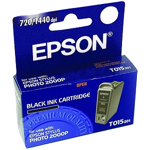 Epson T015201 (Epson 15) Black OEM Inkjet Cartridge