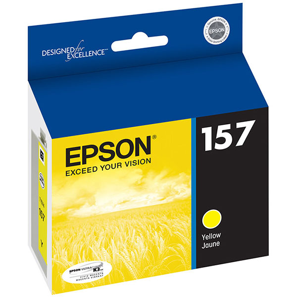 Epson T157420 (Epson 157) Yellow OEM UltraChrome K3 Ink Cartridge