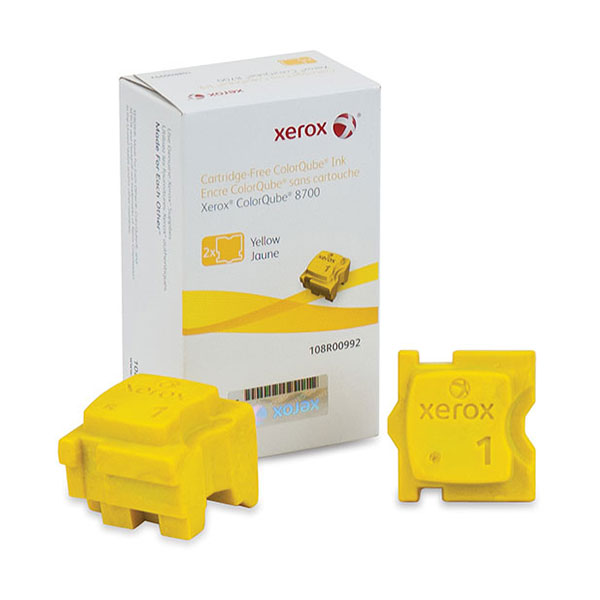 Xerox 108R00992 Yellow OEM ColorQube Ink (2/Box)