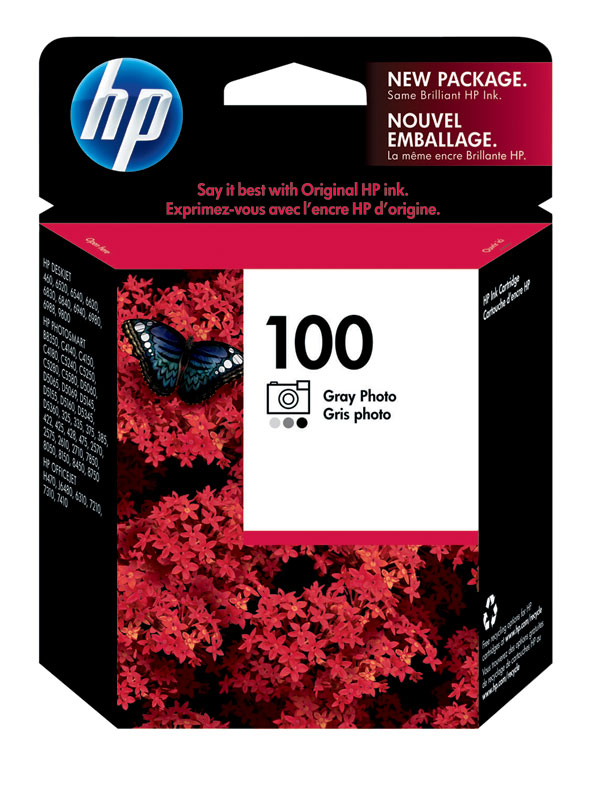 HP C9368AN (HP 100) Photo Gray OEM Inkjet Cartridge