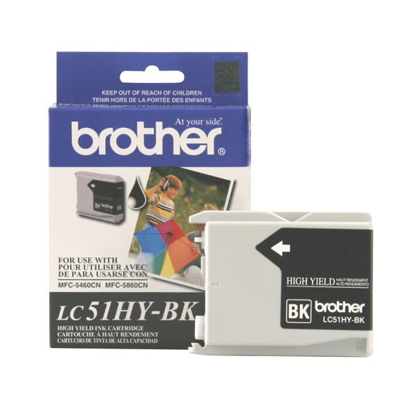 Brother LC-51BK Black OEM Inkjet Cartridge
