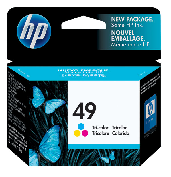 HP 51649A (HP 49) Tri-Color OEM Inkjet Cartridge