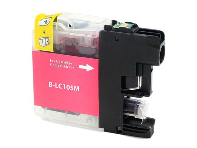 Premium Quality Magenta Ink Cartridge compatible with Brother LC-105M