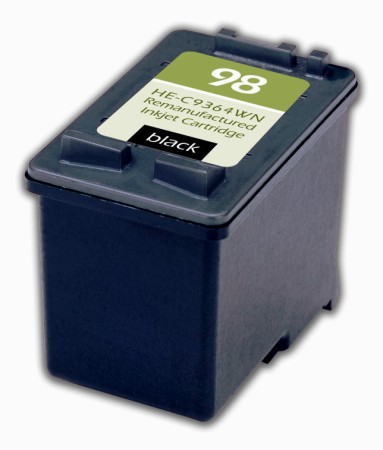 Premium Quality Black Inkjet Cartridge compatible with HP C9364WN (HP 98)