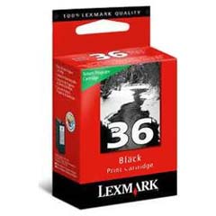 Lexmark 18C2236 (Lexmark #36) Black OEM Inkjet Cartridge (2 pk)