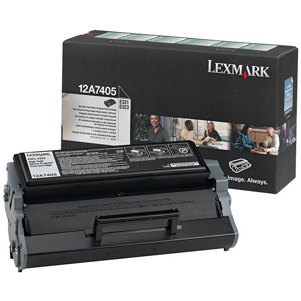 Lexmark 12A7405 Black OEM High Yield Toner Cartridge
