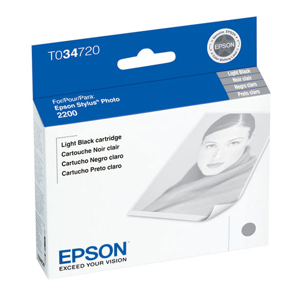 Epson T034720 (Epson 34) LightBlack OEM Inkjet Cartridge