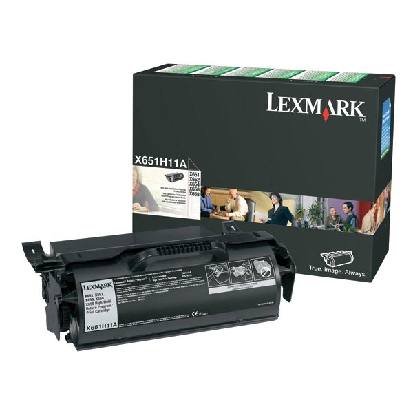 Lexmark X651H11A Black OEM High Yield Toner Cartridge