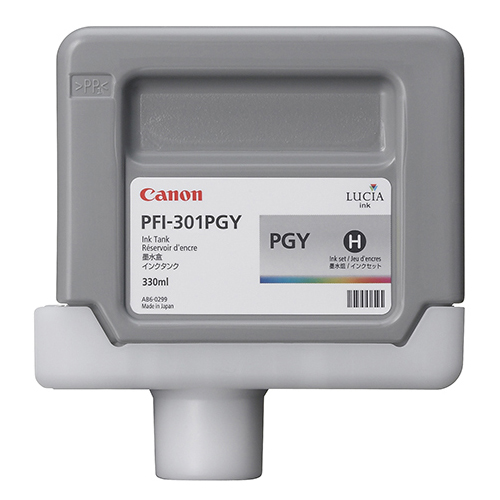 Canon 1496B001 (PFI-301PGY) Photo Gray OEM Inkjet Cartridge