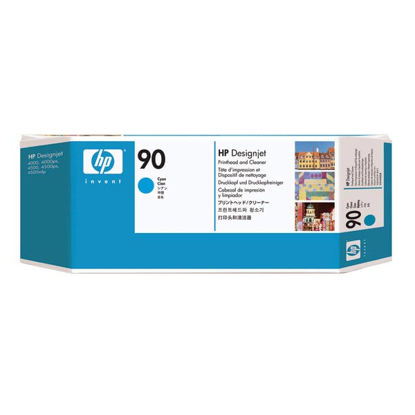 HP C5055A (HP 90) Cyan OEM Printhead / Cleaner