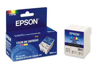 Epson T014201 (Epson 14) Tri-Color OEM Inkjet Cartridge