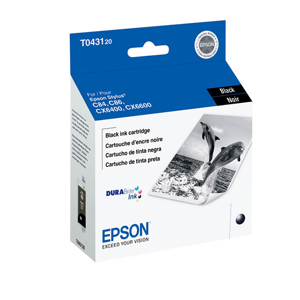 Epson T043120 (Epson 43) Black OEM Inkjet Cartridge