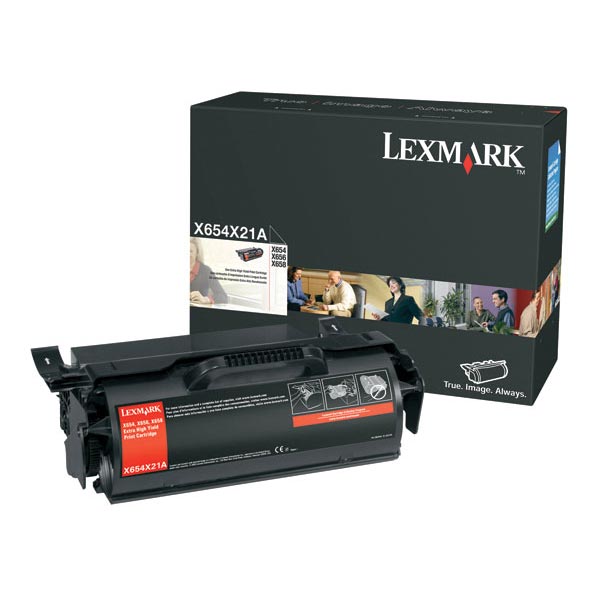 Lexmark X654X21A Black OEM Toner Cartridge