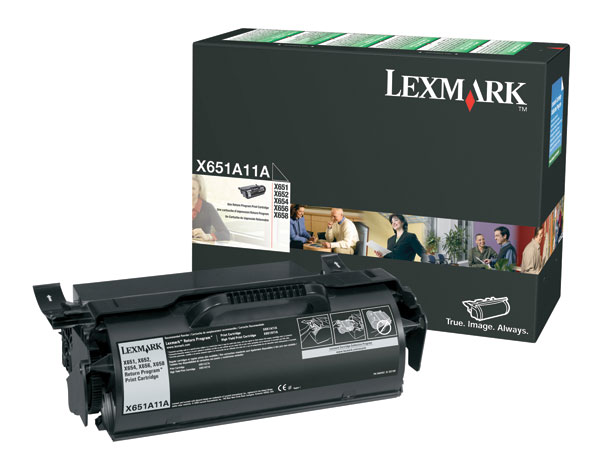 Lexmark X651A11A Black OEM Toner Printer Cartridge
