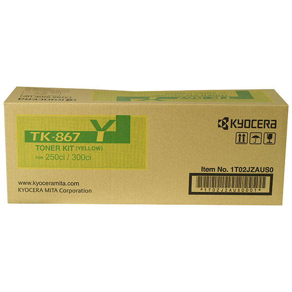 Kyocera Mita 1T02JZAUS0 (TK-867Y) Yellow OEM Toner Cartridge