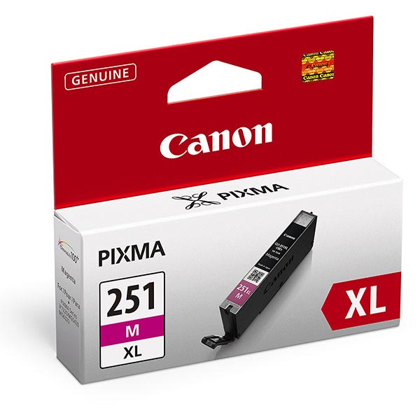 Canon 6450B001 (CLI-251XL) Magenta OEM Inkjet Cartridge