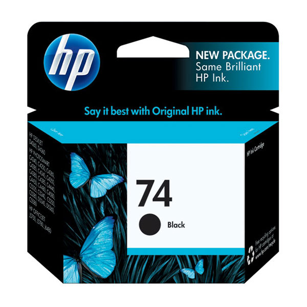 HP CB335WN (HP 74) Black OEM Inkjet Cartridge