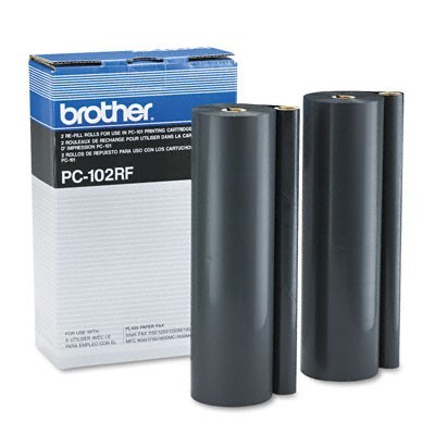 Brother PC-102RF Black OEM Thermal Fax Ribbons