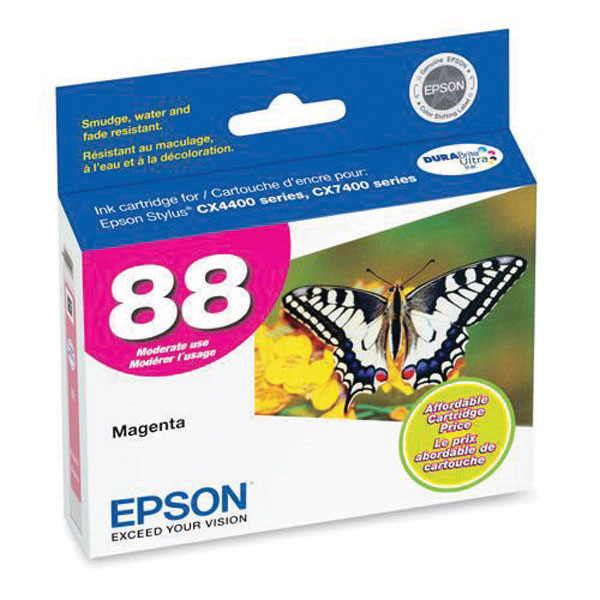Epson T088320 (Epson 88) Magenta OEM Inkjet Cartridge