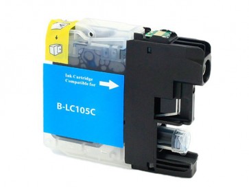 Premium Quality Cyan Ink Cartridge compatible with Brother LC-105C