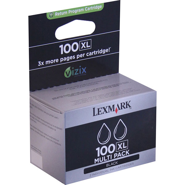 Lexmark 14N0683 (Lexmark #100XL) Black OEM High Yield Ink Cartridge