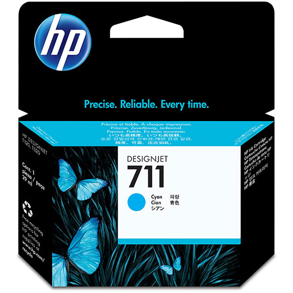 HP CZ130A (HP 711A) Cyan OEM Inkjet Cartridge