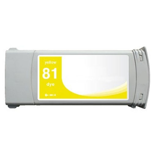 Premium Quality Yellow Inkjet Cartridge compatible with HP C4933A (HP 81)