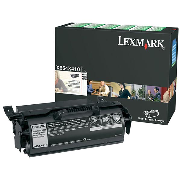 Lexmark X654X41G Black OEM Extra High Yield Print Cartridge