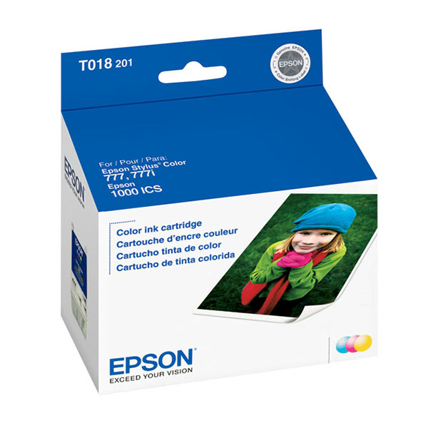Epson T018201 (Epson 18) Tri-Color OEM Inkjet Cartridge