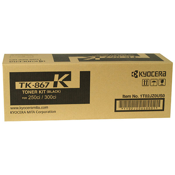 Kyocera Mita 1T02JZ0US0 (TK-867K) Black OEM Toner Cartridge