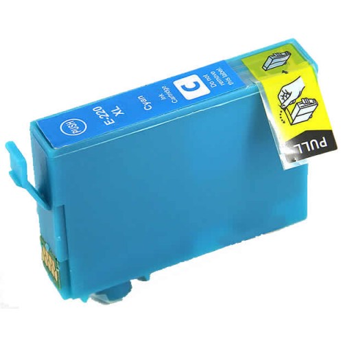 Premium Quality Cyan Inkjet Cartridge compatible with Epson T220XL220 (Epson 220XL)