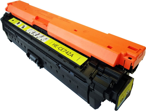 Premium Quality Yellow Laser Toner Cartridge compatible with HP CE742A (HP 307A)