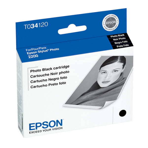 Epson T034120 (Epson 34) PhotoBlack OEM Inkjet Cartridge