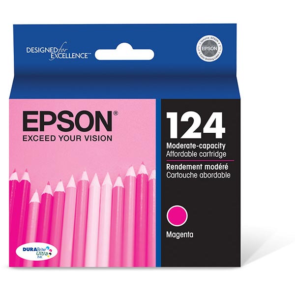 Epson T124320 (Epson 124) Magenta OEM Inkjet Cartridge