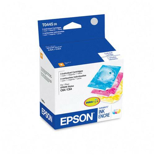 Epson T044520 (Epson 44) Yellow, Magenta, Cyan OEM Ink Cartridge (Multi-pack)