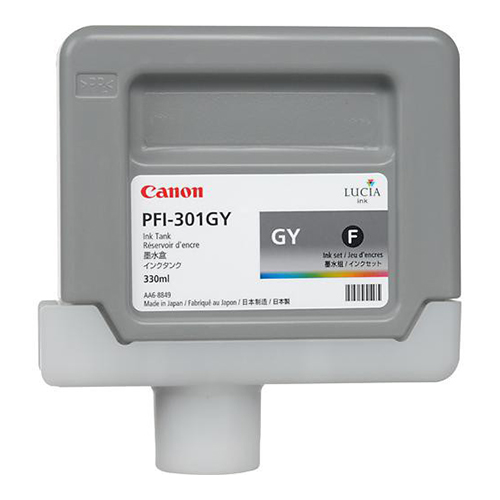 Canon 1495B001 (PFI-301GY) Gray OEM Inkjet Cartridge