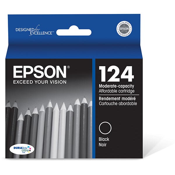 Epson T124120 (Epson 124) Black OEM Inkjet Cartridge