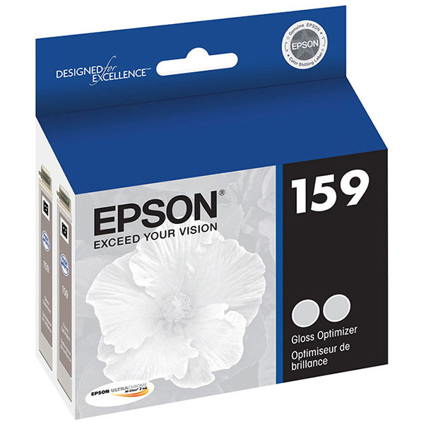Epson T159020 (Epson 159) OEM Gloss Optimizers (2 each)