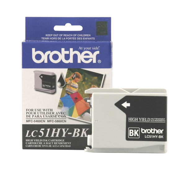 Brother LC-51HYBK Black OEM High Yield Inkjet Cartridge