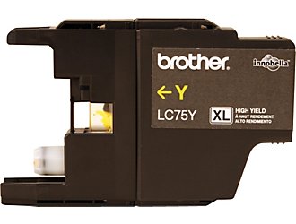 Premium Quality Yellow Inkjet Cartridge compatible with Brother LC-75Y